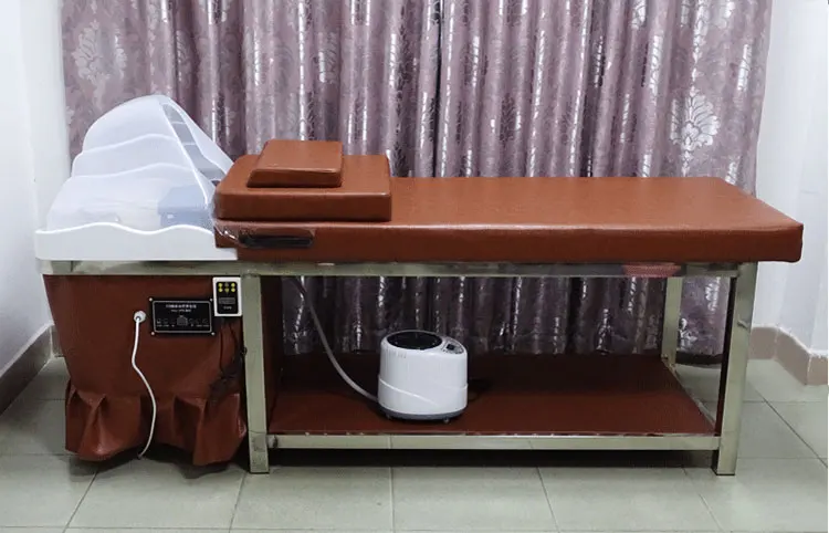Factory Separated Chinese Fumigable Hydrotherapy Circulating Shampoo Chair Auto Massage Multifunctional Shampoo Bed