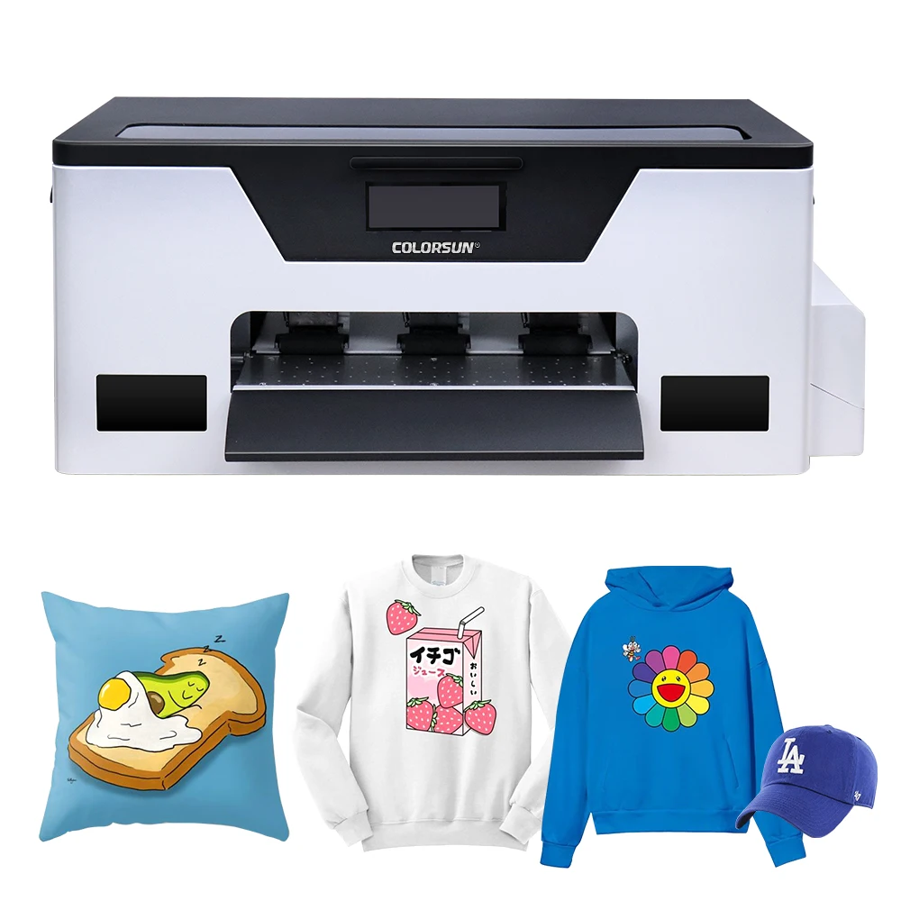 High speed roll film t-shirt printer XP600 printhead  A3 textile printing machine for printing company DTF printer