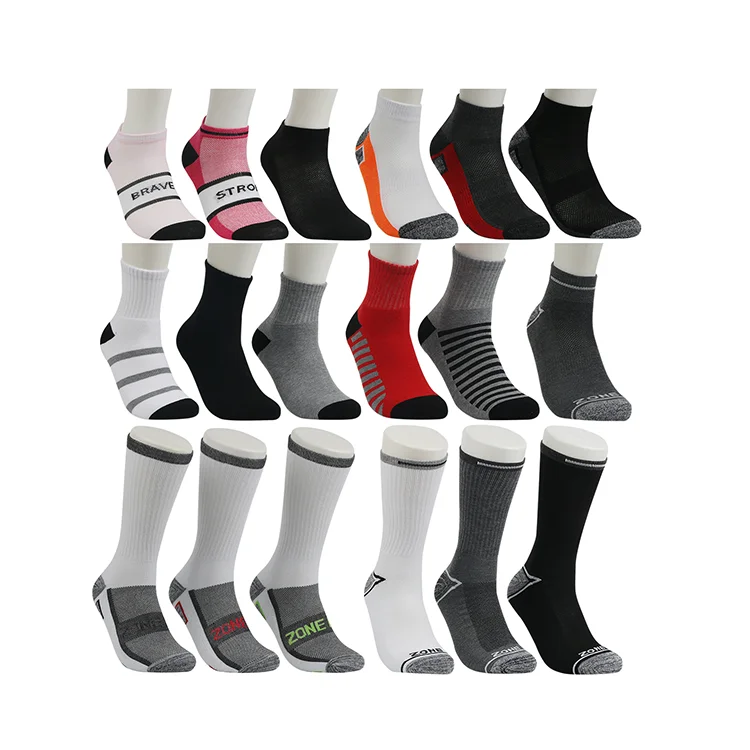 wholesale terry ankle white black men basketball elites running cotton athletic socks crew sports socks for men