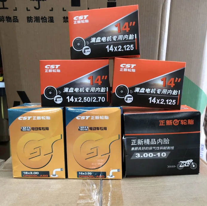 CST Brand 10*2.125 3.00-10 2.75-17 Inner Tube For Electric Scooty Wholesale Escooter 10 12 17 Inch Inner Tires