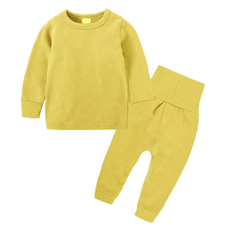 2021 Crew neck sweatshirts sweatpants kids two piece set children sweat suits clothes for kids