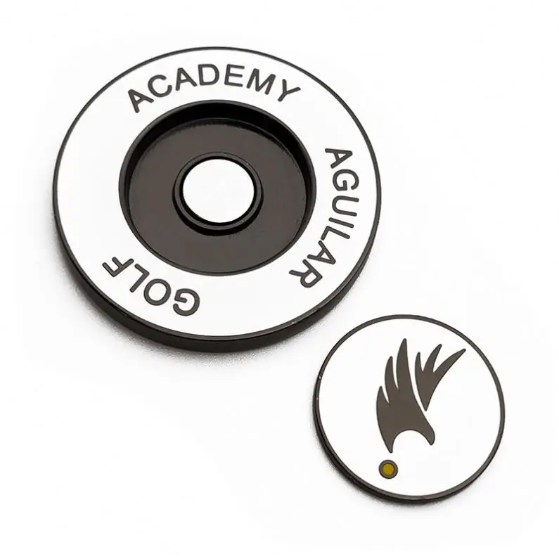 Custom Golf Ball Marker Disc Magnetic Holder with Golf Clip