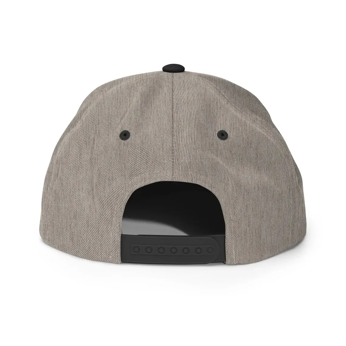 Baseball Cap Wool Embroidery 3D Logo Unisex Plain Flat Bill Adjustable Baseball Cap Snapback Cap Black Brown Grey Wool Visor