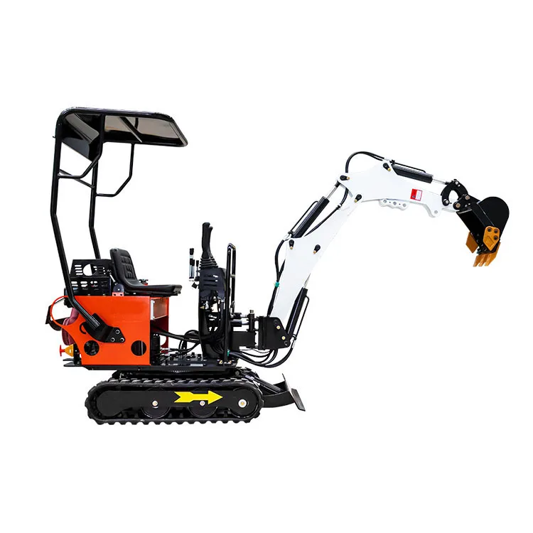 Best Price Excavator Mini Hydraulic Compact Small Track Trailer 0.8 Ton diesel Crawler Digger