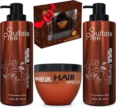 Factory Price Natural Nuspa Argan Oil Hair Care Sets Kits Organic Sulfate Free Shampoo Conditioner