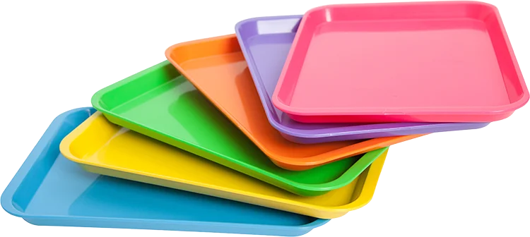 2022 Custom Food Grade Plastic Tray Vacuum forming Food ABS Plastic Serving Trays