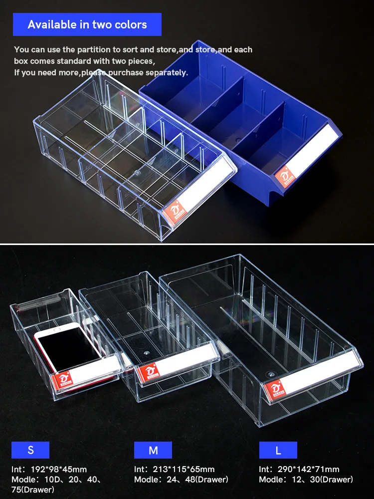 High Quality Toolbox Plastic Cabinet Multi-grid Drawer organizer Storage Box Tool Case Components Box Building Blocks Parts Box