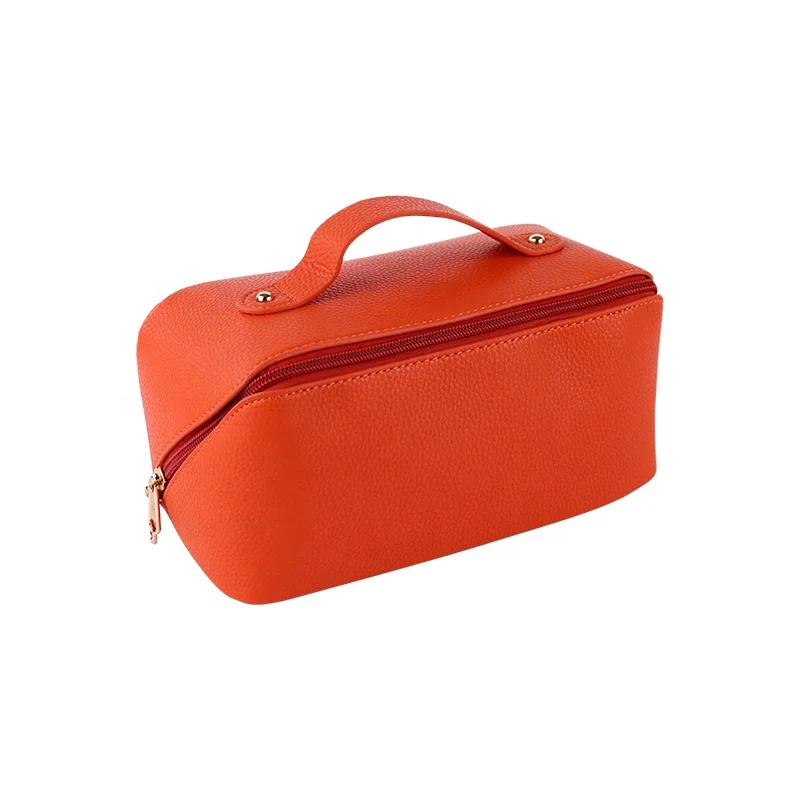 ISO BSCI factory wholesale custom logo portable makeup organizer PU travel toiletry bag women luxury cosmetic bag