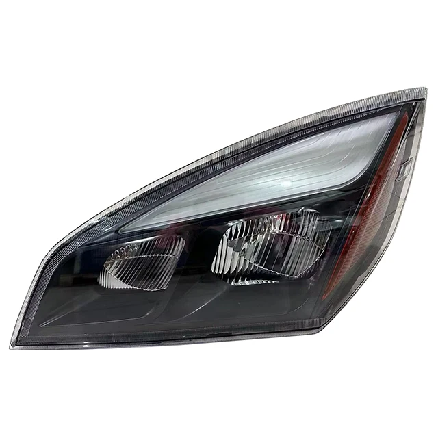 LH Headlight, LED,Black Housing, 2018+, Freightliner Cascadia