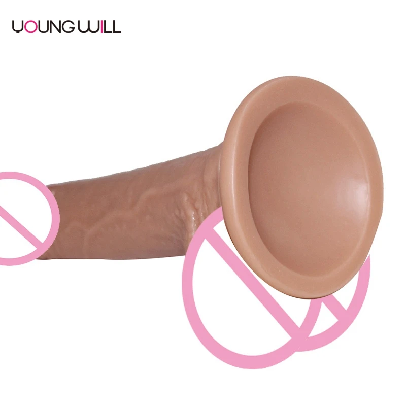 Огромный фаллоимитатор из настоящей кожи, реалистичный фаллоимитатор на присоске, дешевый пенис из ПВХ, женские секс-игрушки для женщин