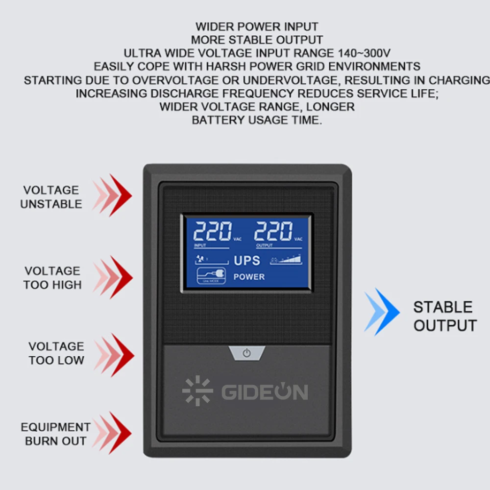 2000va Inverter Ups Power Supply Home 600W