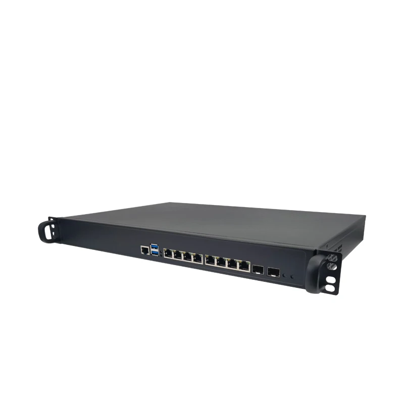 1U rack server 8lan 2 sfp 1gb 10gb i3 i5 i7 pfsense firewall linux server