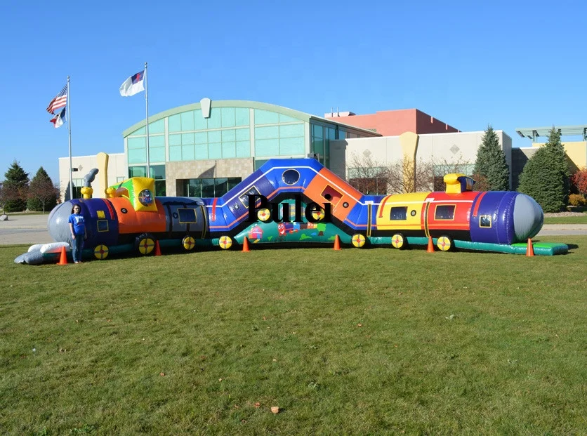 Забавная Экспресс-станция надувные игрушки надувной батут замок задний двор прыгающие замки прыгающий домик