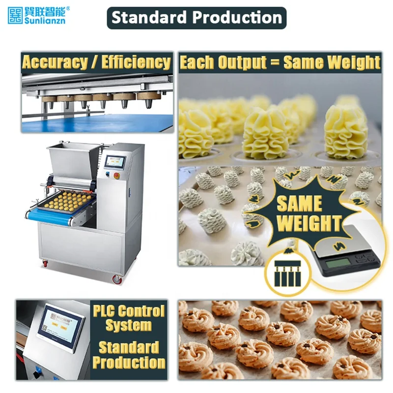 Commercial Wire Cut Twisted Cookie Biscuit Press Making Form Mold Depositor Machine
