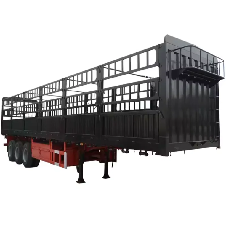 Hot selling 3 4 Axels 10m-18m 50 ton 80 ton transport semi-trailer 100 ton low chassis truck trailer for sale