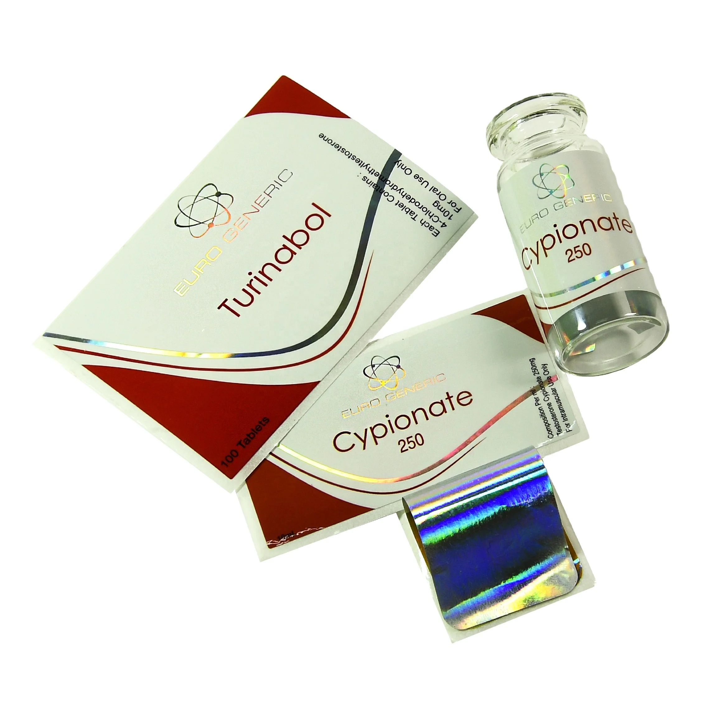 custom size waterproof 10ml vial steroid label for pharmaceutical product