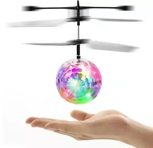 Colorful levitation ball induction aircraft Crystal ball induction levitation ball toy