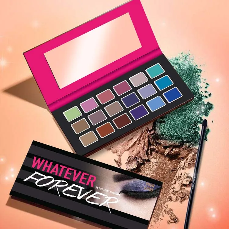 Wholesale Multi-Color Plastic Eye Shadow Palette Rich Pigment Clear Maquillaje for Women DIY Customizable Design