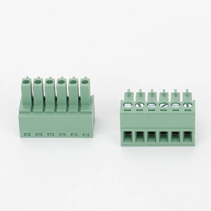 Terminal Connectors plug type 3.50mm 3.81mm Pitch 6 pin screw terminal connector