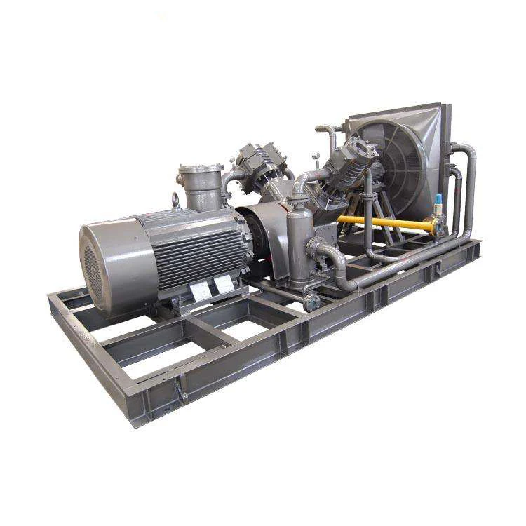 CNG Filling Station LNG Compression Piston Air Compressor High Pressure V Type Natural Gas Compressor Machines