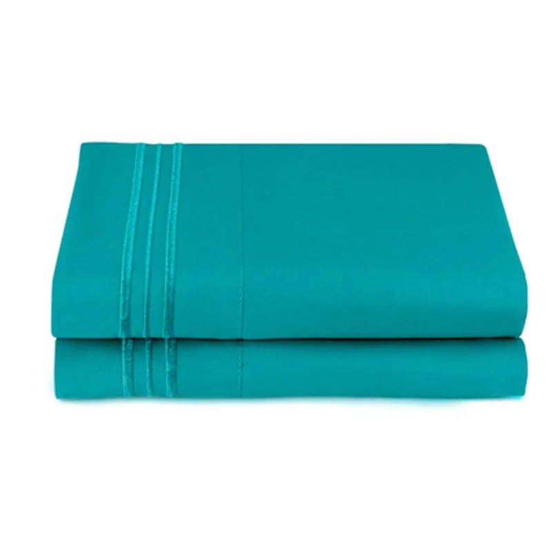 Super Soft Microfiber 100% Polyester Embroidered Satin Stitching Duvet Cover Set