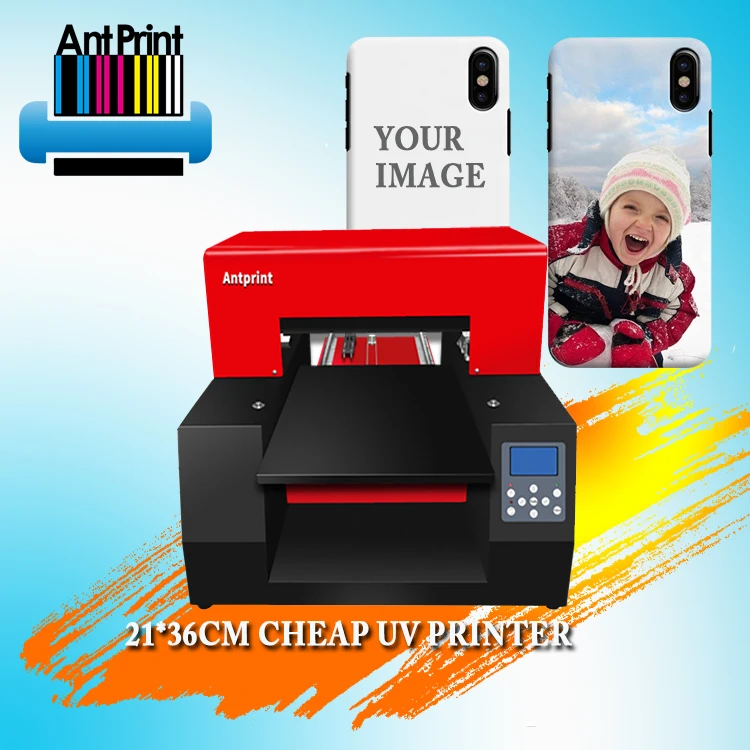 Small photo uv printer for phone case printer uv flatbed led uv printer for clear tpu leather wood covers plastic card etc.