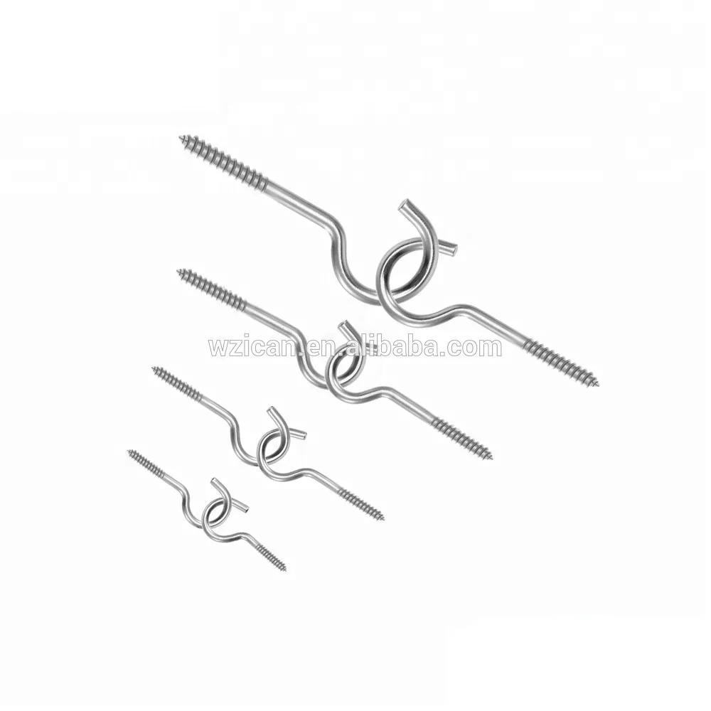 Ceiling Hook  Zinc Plated Cup Hooks 75Pieces screw hook Assortment Kit,