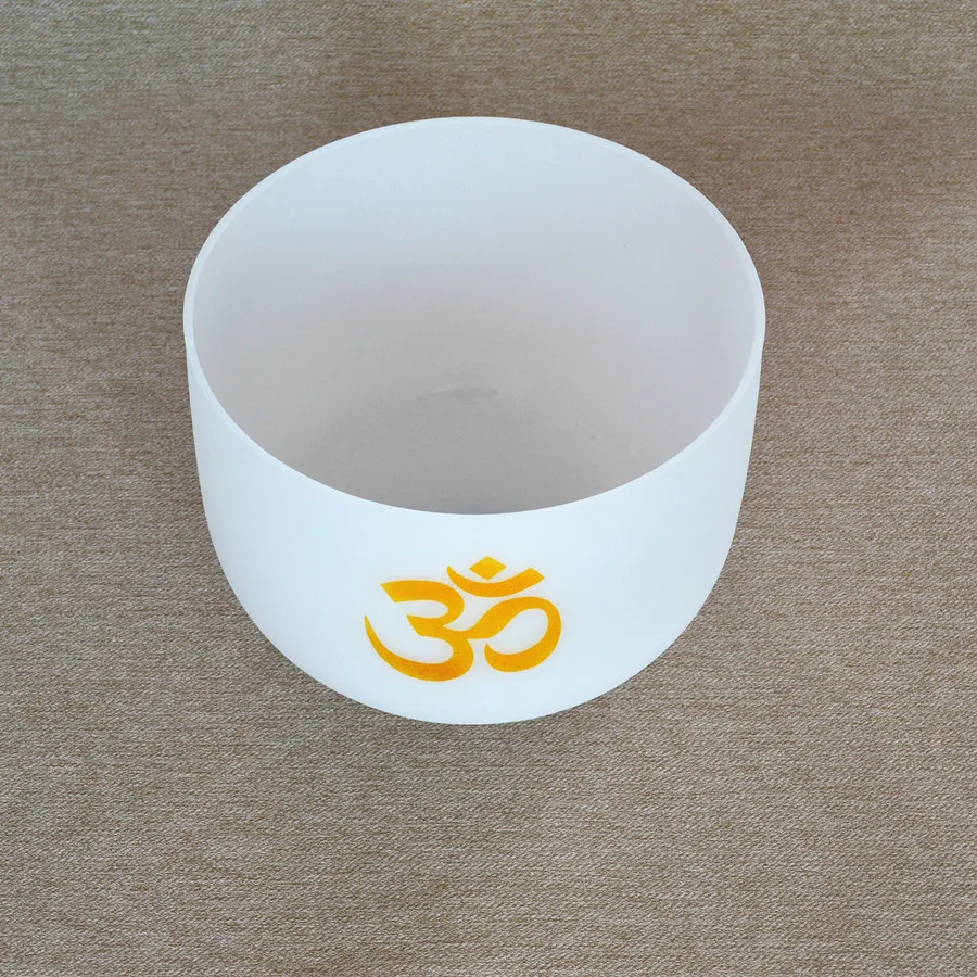 HF OM Design Frosted C/D/E/F/G/A/B чакра кварцевая Хрустальная Поющая чаша