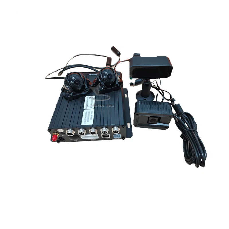 Mobile DVR 4 Channels DVR AI Driver Behavior Analysis DSM ADAS G-sensor waterproof for logistics fleet tracking system