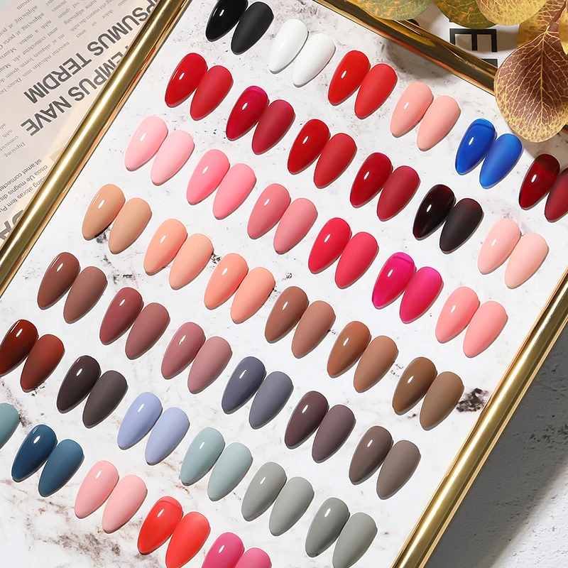 MISSBLOOM nail gel polish set Quality Nail Art Salon 134 Hot Color Matte Base Top Coat Semi Permanent Nail Gel Polish Varnishes