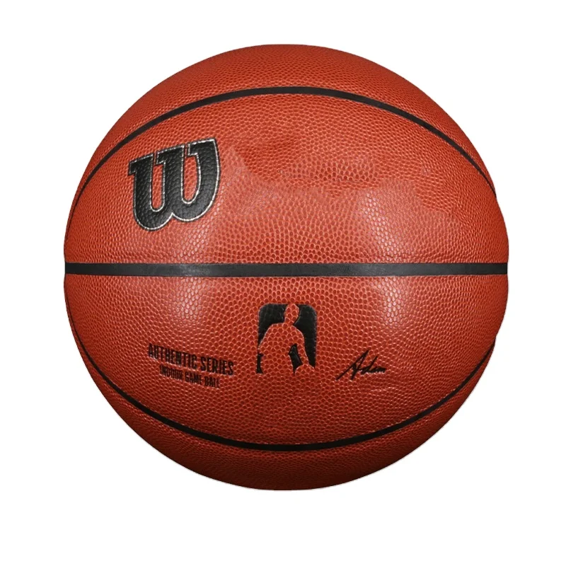 WilsoNB official  games special super fiber PU indoor training SIze7 6 5 basketball WTB7100 Manufacturers direct OEM custom logo