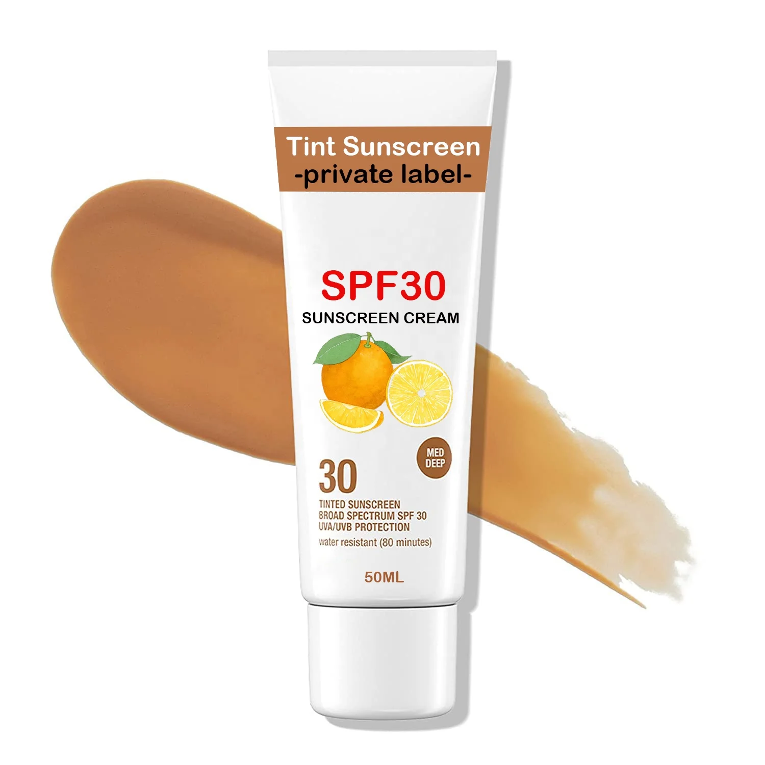 Tint Broad Spectrum SPF 50 Sunscreen UVA & UVB Protection Anti Aging Moisturizer Mineral Tinted Face Sunscreen