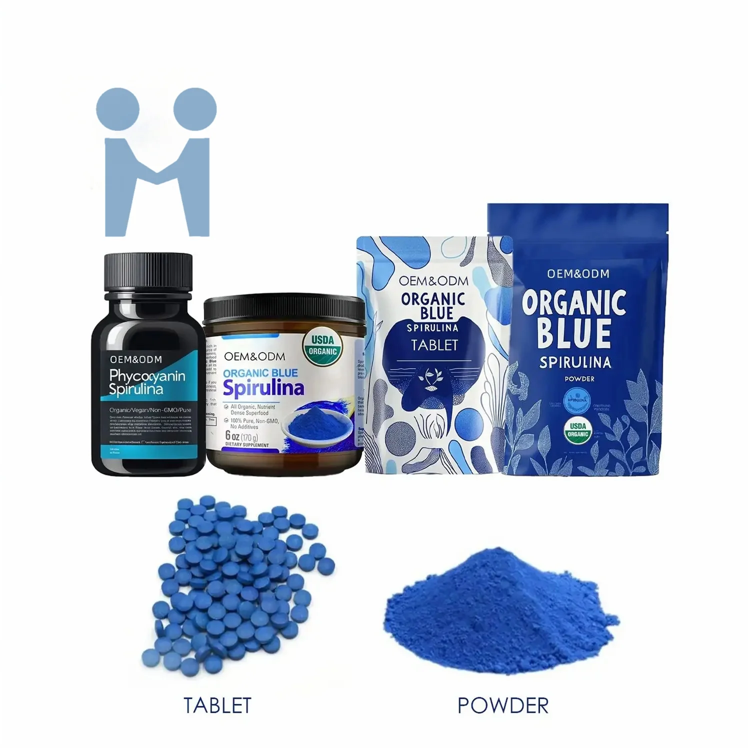 Organic Blue Spirulina Powder/Tablet/Capsule