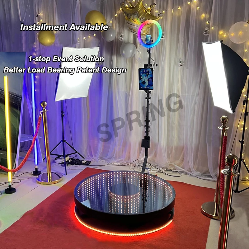 Автоматическая портативная 360 Вращающаяся светодиодная камера для селфи с логотипом