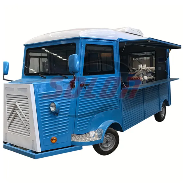 Ice cream food cart trailer food truck van electric fast food bus