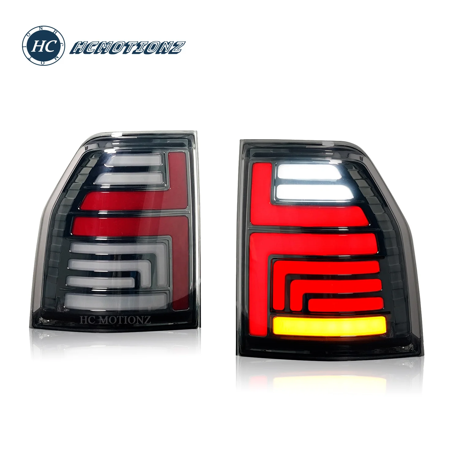 HCmotion Wholesales Animation DRL Shogun Montero V80 5 Door LED Tail Lights 2006-2021  Back Rear Lamp For Mitsubishi Pajero