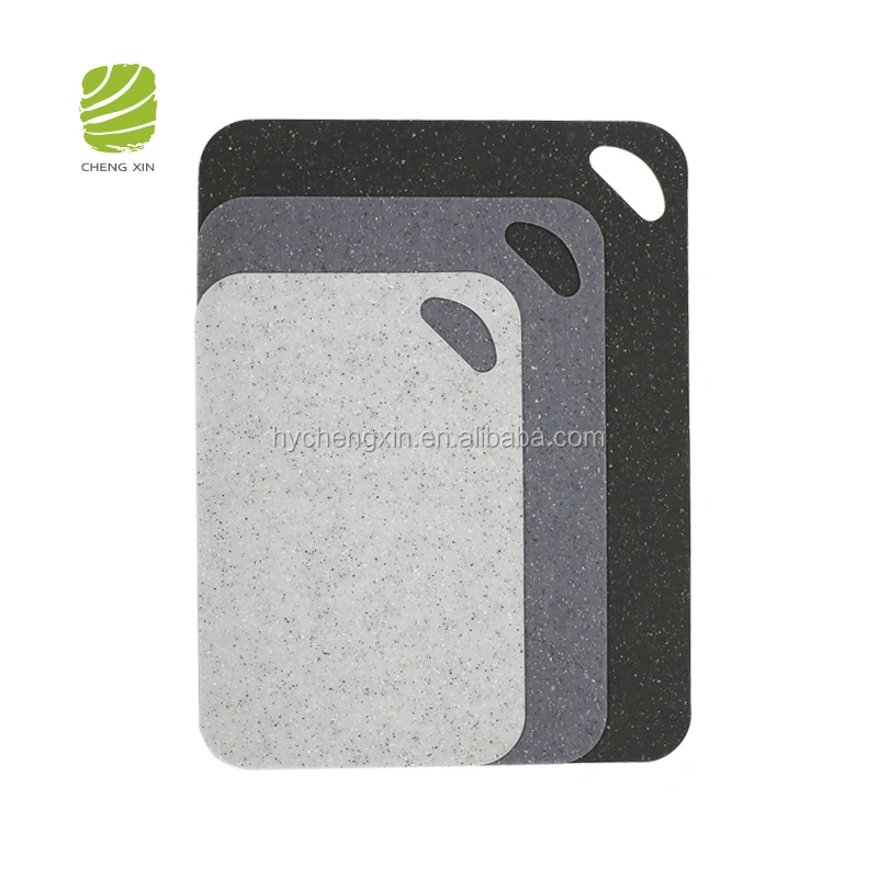 hot sale extra thick flexible plastic cutting board mats set of 3