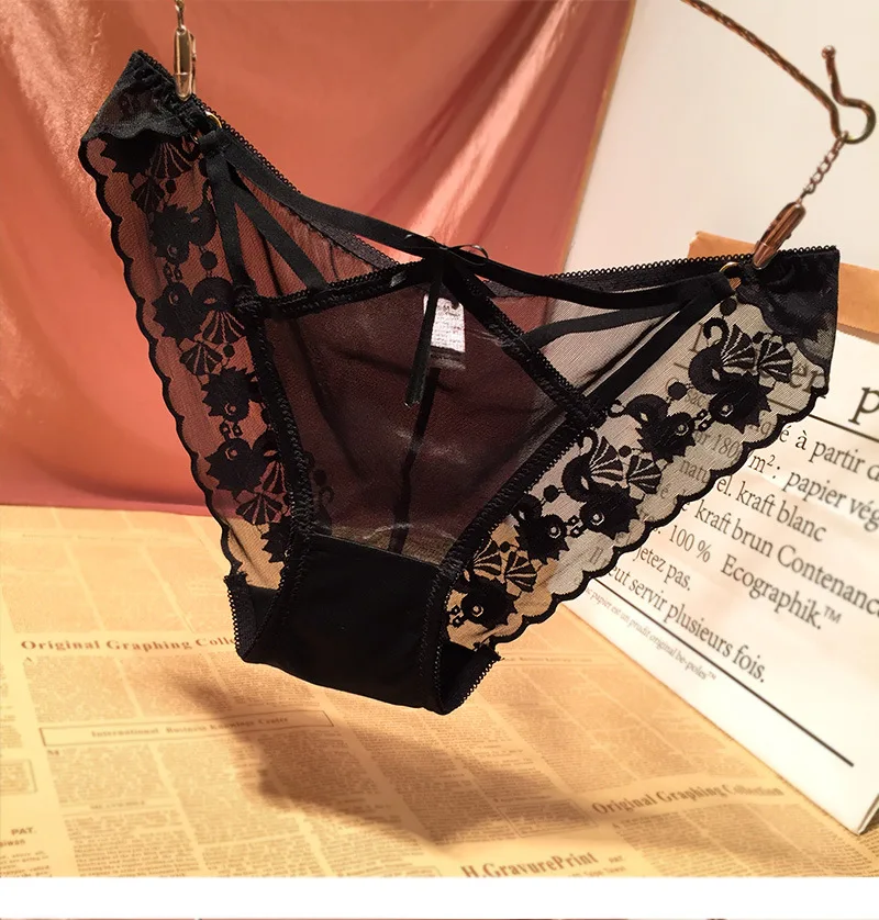 Amazon Wholesale panties G-string Underwear Luxury panties French Lace underwear for lady