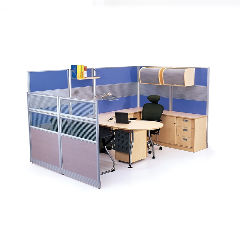 Офисный стол Одиночная рабочая станция минималистичный стиль Модульная офисная Рабочая 2 4 6 мест с верхним шкафом