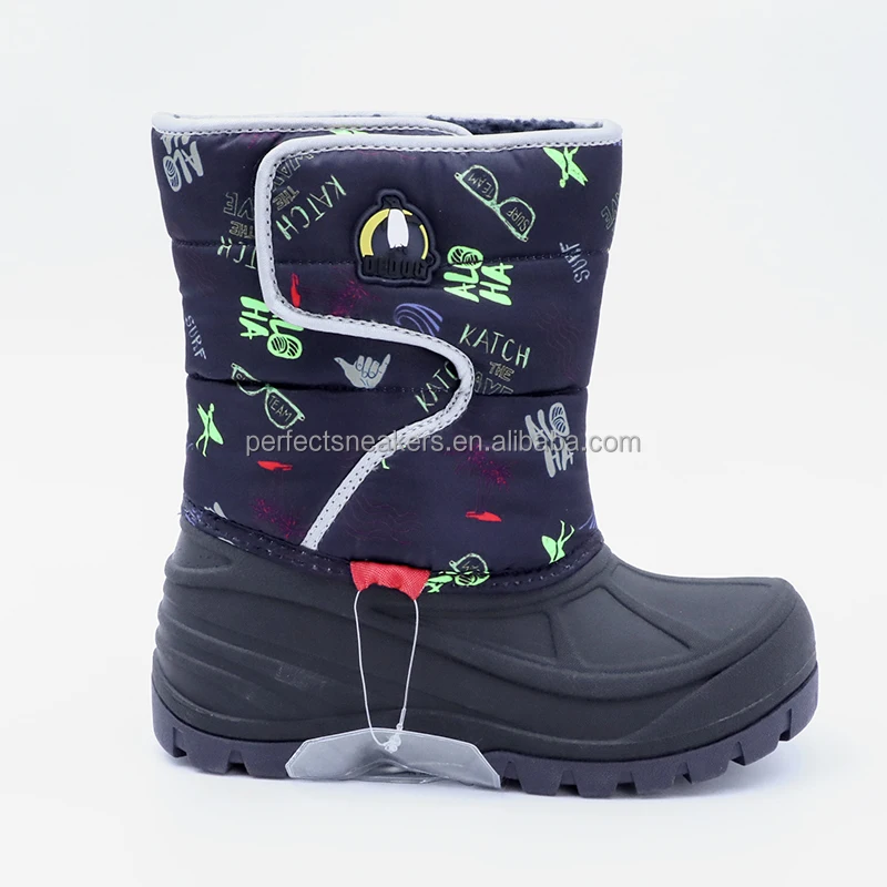 Graffiti Print Insulated Inner Lining Winter Outdoor Warm Protection Customized Fashion Winter Snow Boots