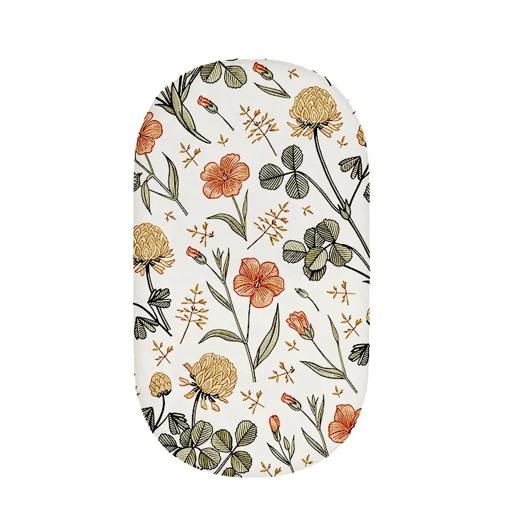 Baby mini crib sheet baby bedding set crib playard sheet changing pad cover knitted fitted cot sheet custom