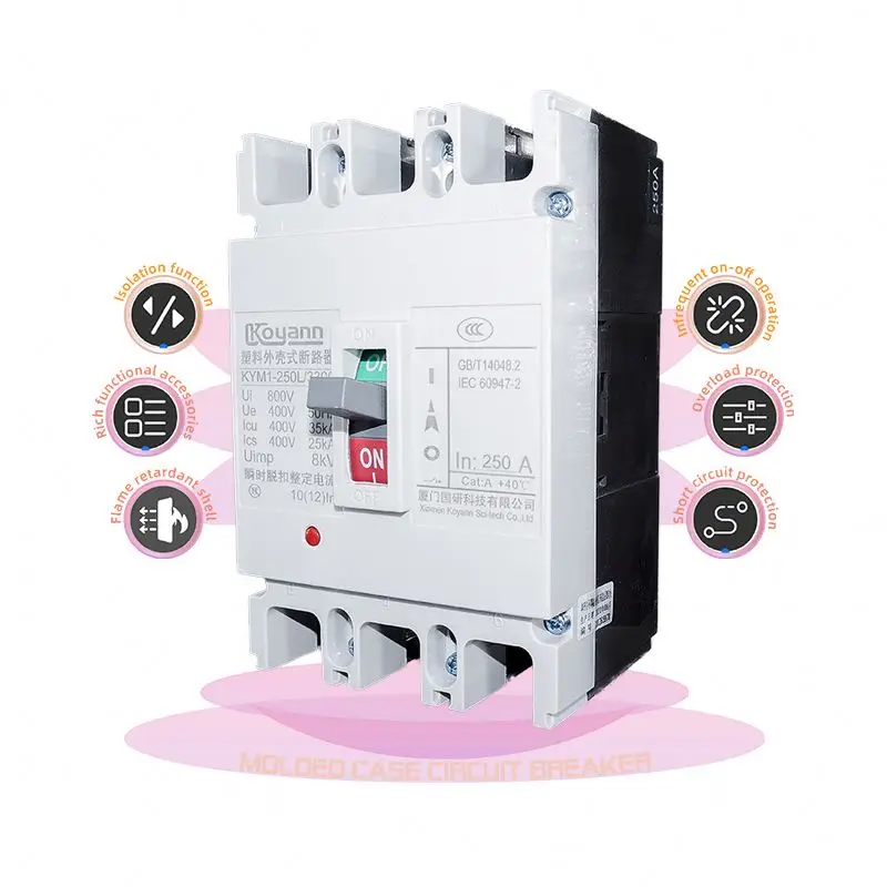 Автоматический выключатель MCCB, шунтирующая катушка, Европейский автоматический выключатель Mccb хорошего качества
