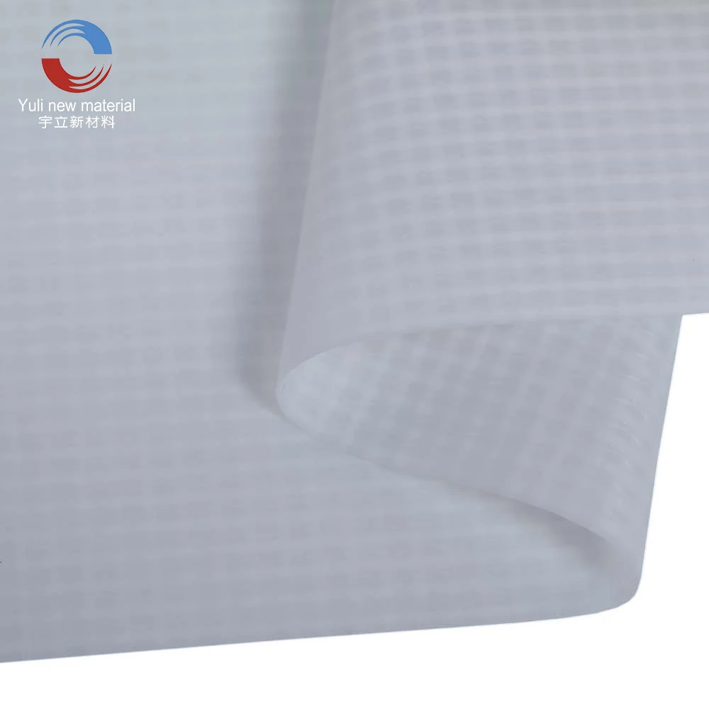 PVC Film + 100% Transparent 25-30 Days Super Clear Vinyl Coated Other Fabric Mesh UV Resistant PVC Tarpaulin Pvc Polyester Plain