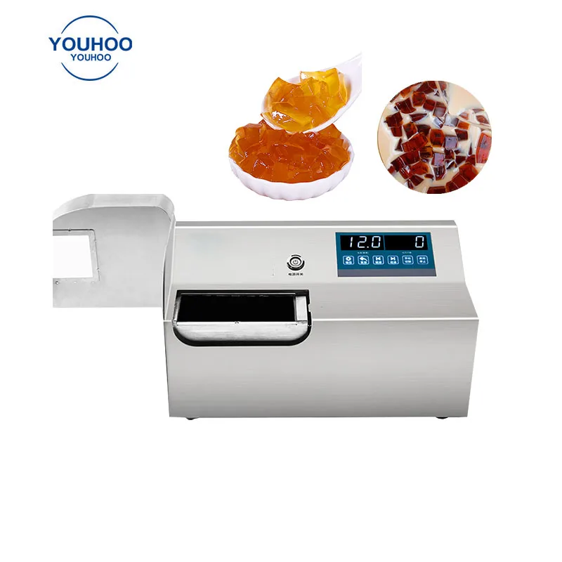 Milk tea shop fruit jelly machine jelly depositor cutter machine to make jelly cubes
