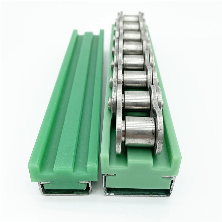 Custom CTS shaped wear resistant UHMWPE linear plastic chain guide