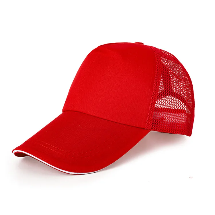 New Distressed Blank Style Custom 5 Panel Adjustable Sandwich Baseball Cap
