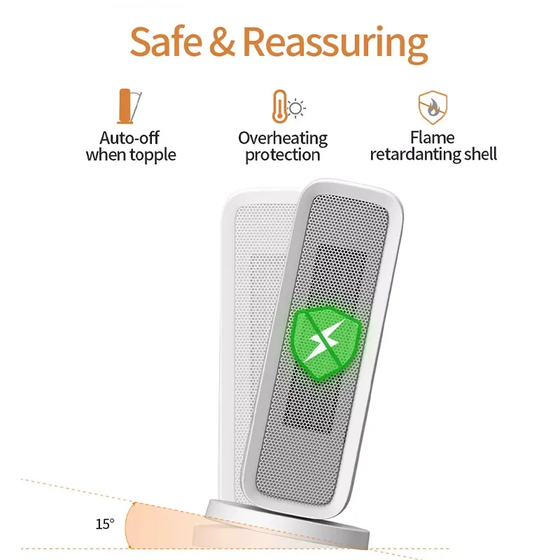 1500W Household Room Portable Electric Ptc Ceramic Fan Heater Mini Cartoon Portable Electric Fan Heater 220V