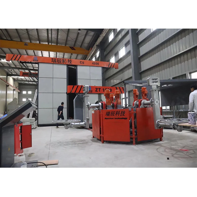 Ruichen Fuel Tanks Water Tank Auto Parts Small Plastic Products Making Machine Carousel Rotomolding Machine