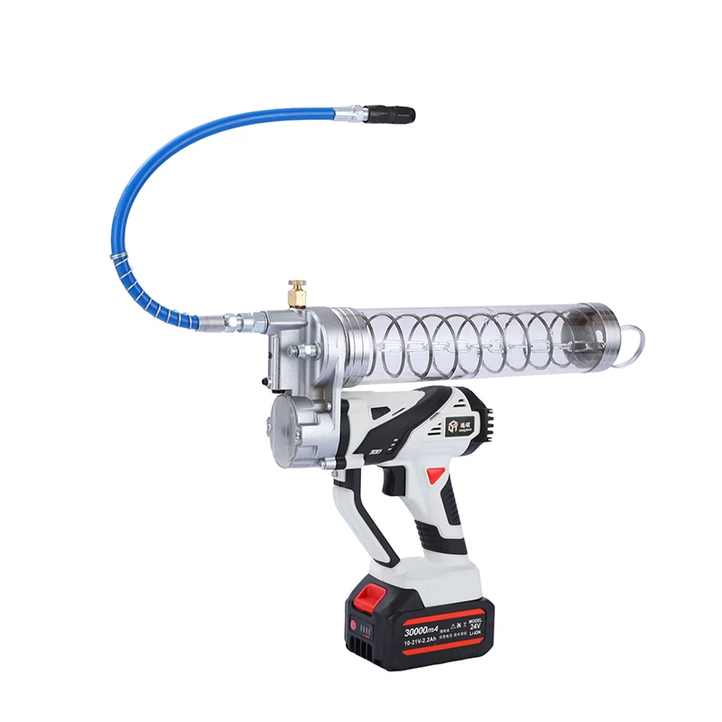 Charging Style 900cc Electric Grease Gun 24V 30000mA Automotive Refueling Tool Dump Oil and Caterpillar