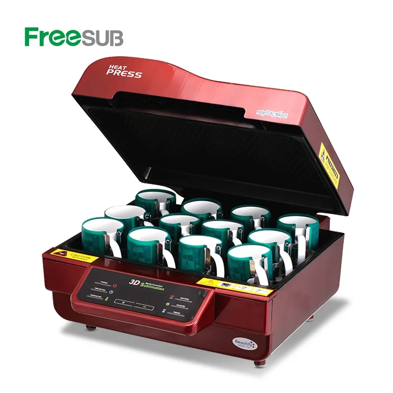 Freesub phone case printing machine 3d vacuum sublimation heat press machine ST3042